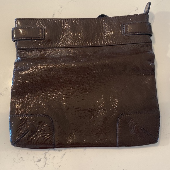Club Monaco Brown patent leather clutch - Picture 2 of 6